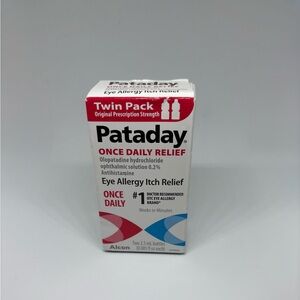 Pataday Allergy Relief Original Strength Eye Drop Twin Box Exp 06/2027